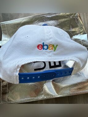 NEW eBay Live On Tour Pokemon Hat Cap One of One - Corduroy BLUE WHITE trading